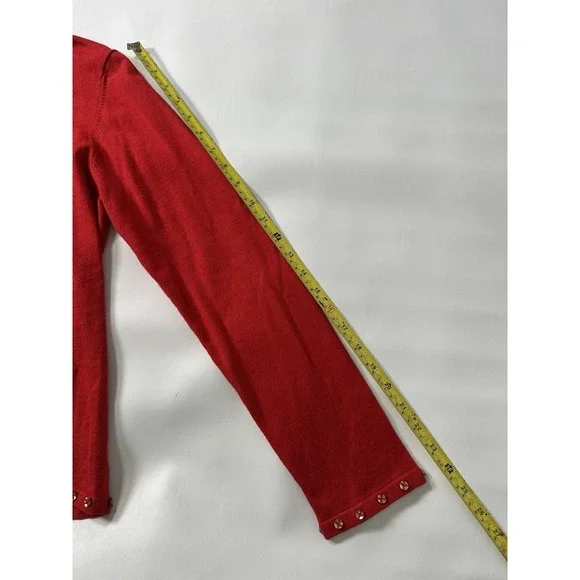 Vintage Michael Simon Event Sequin Reindeer Christmas Sweater Medium Excellent - Picture 8 of 14